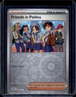 Friends in Paldea SV: Prismatic Evolutions Pokemon 109/131 Reverse Holo NM+ - Image 1