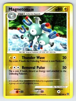 Magneton 43/100 2008 Stormfront Pokemon Card TCG Reverse Holo Uncommon - Nm/Vlp - Image 1