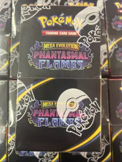 Pokemon TCG Mega Evolution Phantasmal Flames Half Booster Box Factory Sealed UK - Image 3