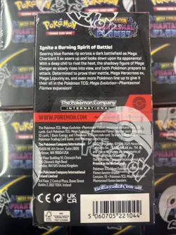 Pokemon TCG Mega Evolution Phantasmal Flames Half Booster Box Factory Sealed UK - Image 5