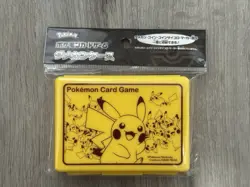 Pokemon TCG Pikachu Damage Counter Case Yellow Storage Box Pokemon Center Japan - Image 1