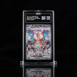 2023 Pokemon Japanese Ruler Of The Black Flame Charizard EX SAR 134 TAG 10 - Image 1