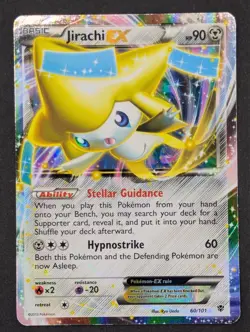 HP Plasma Blast Jirachi EX 60/101 Pokemon TCG Holo Ultra Rare - Image 2