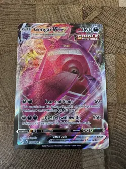 Gengar VMAX 157/264 Swsh08: Fusion Strike Holo Full Art NM Pokemon TCG - Image 1