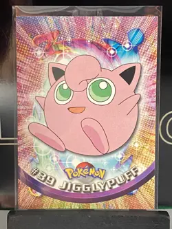 Pokemon Cad Jigglypuff #39 TOPPS Black Logo 1st Print NEAR MINT Non-Holo - Image 3