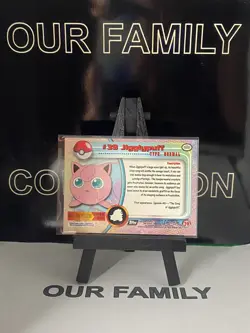 Pokemon Cad Jigglypuff #39 TOPPS Black Logo 1st Print NEAR MINT Non-Holo - Image 4
