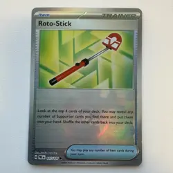 Roto-Stick 127/131 Poke Ball Reverse Holo Pokemon SV Prismatic Evolutions NM - Image 1