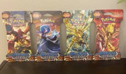 Pokemon TCG XY Steam Siege Sleeved Booster Art Set Factory Sealed 4 Packs - Image 1