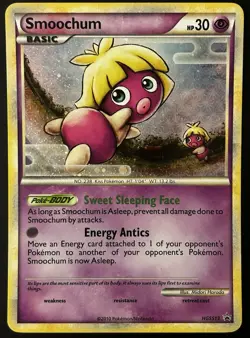 Pokemon TCG Smoochum HGSS13 Vintage Black Star Promo #238 LP/MP - Image 1