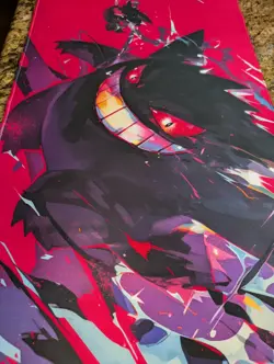 Shadow Surge Gengar TCG Playmat - Pokemon Gengar CCG Playmat - NEW 24x14 TCG Mat - Image 4