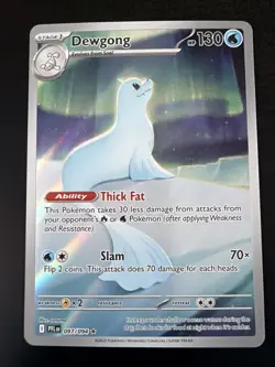 Pokemon Mega Evolution Phantasmal Flames Dewgong 097/094 Illustration Rare IR - Image 1
