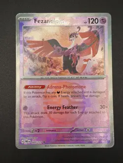 Pokemon Prismatic Evolutions Fezandipiti 045/131 Masterball Reverse Holo - Image 1
