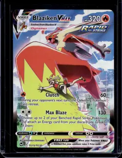 Pokemon SWSH12: Silver Tempest Trainer Gallery Blaziken VMAX TG15/TG30 - Image 1