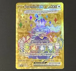 Pokemon TCG | Terapagos ex 173/142 | Sv07: Stellar Crown | Gold Holo | NM/Mint - Image 1