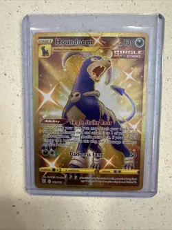 Houndoom 179/163 Gold Secret Rare Holo Pokemon Battle Styles Pack Fresh MINT - Image 1