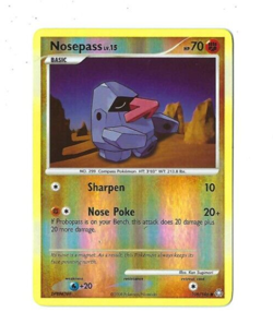 2008 Pokemon TCG #109/146 Nosepass Legends Awakened Reverse Holo - Image 1