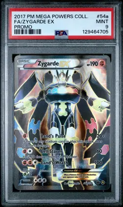 POKEMON MEGA POWERS COLLECTION ZYGARDE EX #54A FULL ART PSA 9 MINT #129464705 - Image 1