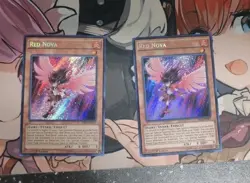 2 x Yu-Gi-Oh! Red Nova DRL3-EN017 Secret Rare 1st Edition- NM - Image 1