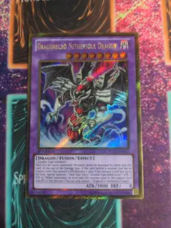 Yu-Gi-Oh! Dragonecro Nethersoul Dragon PGLD-EN015 1st Edition Gold Secret NM a1/ - Image 1