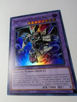 Yugioh Dragonecro Nethersoul Dragon MAMA-EN062 Ultra Rare 1st Edition LP - Image 3