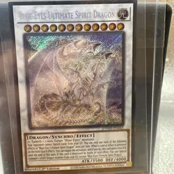 Yu-Gi-Oh TCG Blue-Eyes Ultimate Spirit Dragon SDWD P2 1st Edition Ultra Rare - Image 1