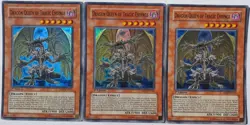 Yugioh 3x Dragon Queen Of Tragic Endings ABPF-EN014 Super Rare 1st Ed NM Playset - Image 1