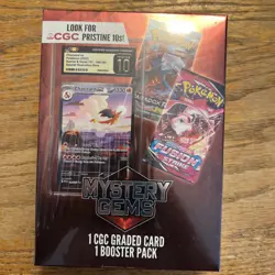 POKEMON MYSTERY GEMS 1 CGC GRADED CARD & 1 BOOSTER PACK 2025 BRAND NEW SEALED - Image 2