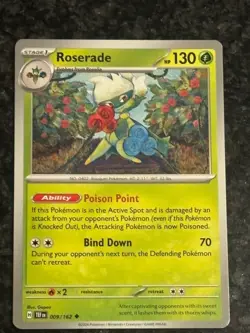 Roserade - 009/162 - Uncommon - Near Mint Pokemon Card - Image 1