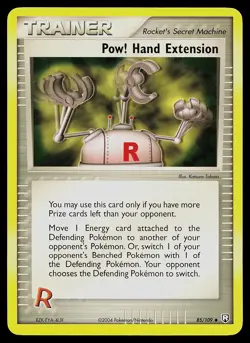 Pokemon Card - Pow! Hand Extension Team Rocket Returns 85/109 Uncommon Non Holo - Image 1