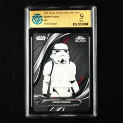 CCG Mint 9 2024 Topps Chrome Black Star Wars CCG card Stormtrooper - Image 1