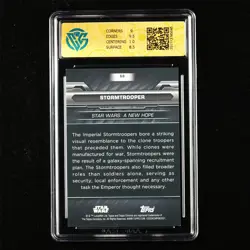 CCG Mint 9 2024 Topps Chrome Black Star Wars CCG card Stormtrooper - Image 2