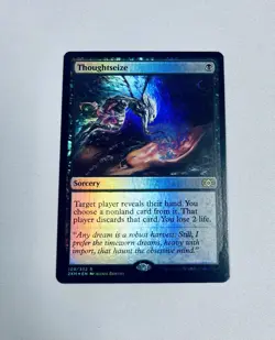 Thoughtseize FOIL Double Masters NM Black Rare MAGIC CARD - Image 1