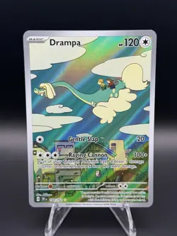 Drampa Full Art Holo Illustration Rare Pokemon TCG Card 184/162 Temporal Forces - Image 1
