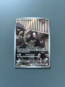 Pokemon TCG Obsidian Flames: Houndour 204/197 Illustration Rare Card - Near Mint - Image 1