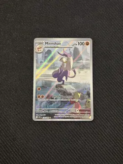 Pokemon TCG S&V White Flare Set: Mienshao 134/086 Illustration Rare Card - NM - Image 1