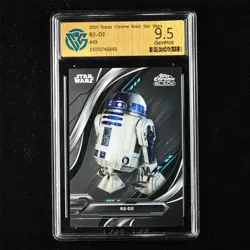 CCG GemMint 9.5 2024 Topps Chrome Black Star Wars CCG card R2-D2 - Image 1