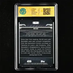 CCG GemMint 9.5 2024 Topps Chrome Black Star Wars CCG card R2-D2 - Image 2
