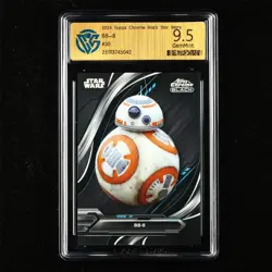 CCG GemMint 9.5 2024 Topps Chrome Black Star Wars CCG card BB-8 - Image 1