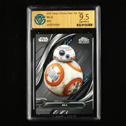 CCG GemMint 9.5 2024 Topps Chrome Black Star Wars CCG card BB-8 - Image 1