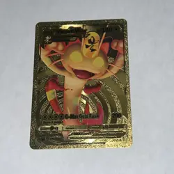 Meowth VMAX HP300 Gold Foil Pokemon Card G-Max Gold Rush card # SWSH005 - Image 2