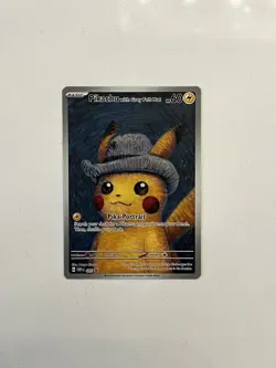Pikachu with Grey Felt Hat SVP 085 Van Gogh Promo Card Near Mint Condition - Image 1