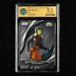 CCG GemMint 9.5 2024 Topps Chrome Black Star Wars CCG card Hera Syndulla - Image 1
