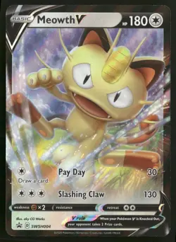 Meowth V - SWSH: Sword & Shield Promo Cards SWSH004 Pokemon TCG - Image 1