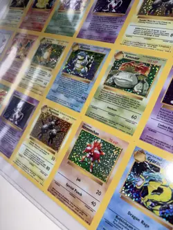 Pokemon Base Set 18 Card Uncut Sheet (See Description Prior To Bidding) - Image 3