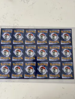 Pokemon Base Set 18 Card Uncut Sheet (See Description Prior To Bidding) - Image 4