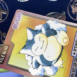 Snorlax No.143 Japanese Pokemon Carddass Card 1997 LP + - Image 3