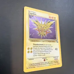 Zapdos 15/62 Fossil Unlimited Pokemon Card Holo Rare Moderately Played MP - Image 2