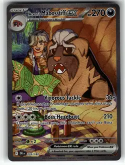 Arven's Mabosstiff ex 235/182 SV10: Destined Rivals NM Pokemon Card TCG - Image 1