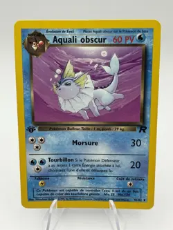 French Pokemon Card Aquali Obscur 1st Edition 45/82 (Dark Vaporeon) - Image 1