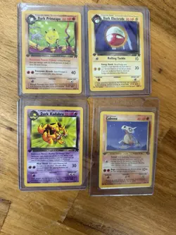 1st Edition Pokemon 4 Better Cards: Primeape Electrode,Cubone,kadabra, - Image 1